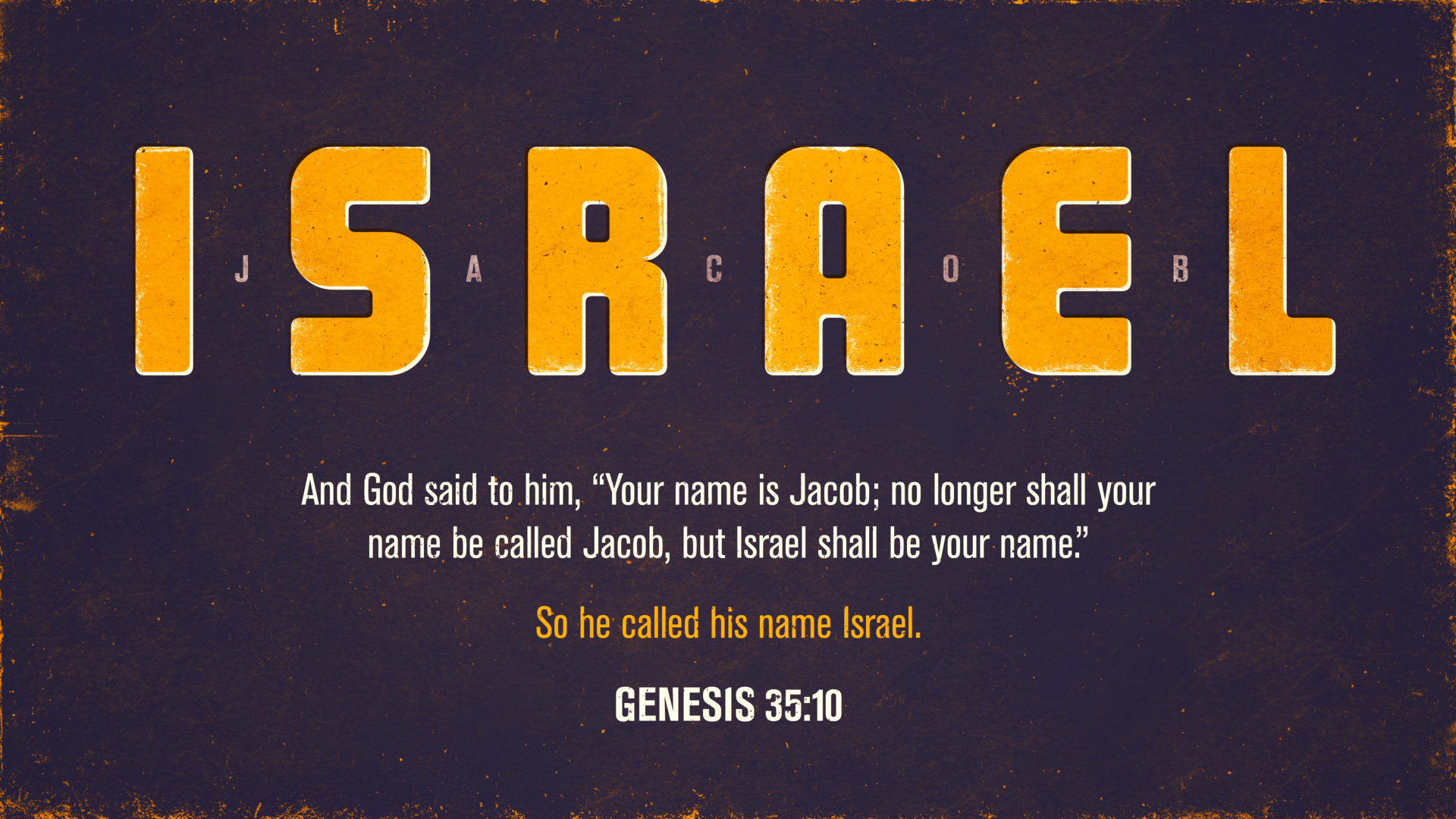 VOTD - Genesis 35:10